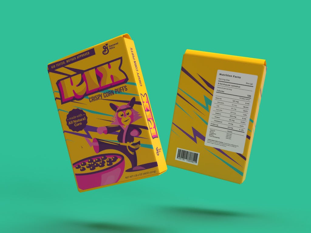 Kix Cereal Packaging Redesign